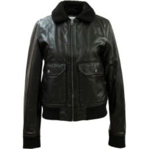 Levi’s Faux Leather Bomber Jacket/Fleece trucker